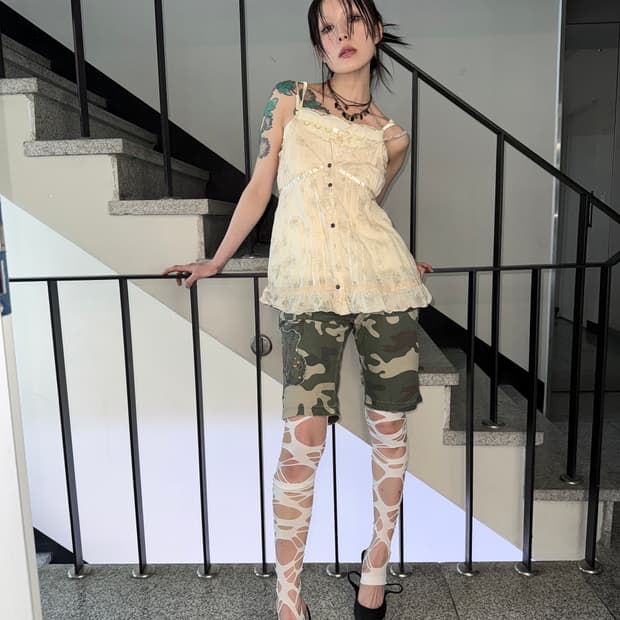 camoflage half pants