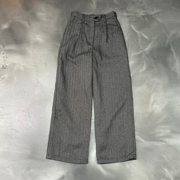  프릭스스토어 원턱 헤링본 슬랙스 y15823