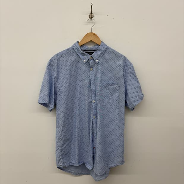 타미힐피거 반팔 셔츠 블루 도트 남XL