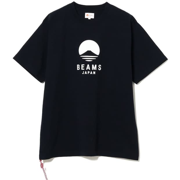 Beams japan 후지산 티셔츠 네이비