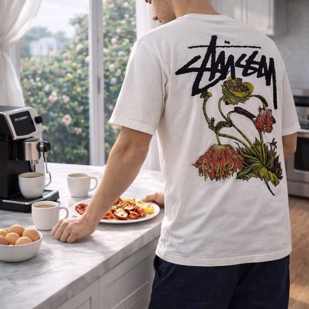 Stüssy Withered Flower 스투시 그래픽 반팔 티셔츠