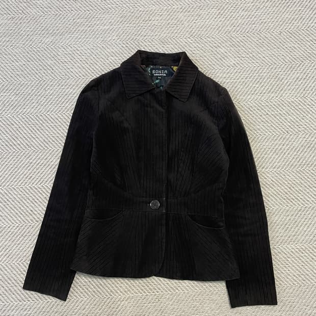 소니아 리키엘 코듀로이 브라운 자켓