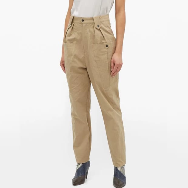 이자벨마랑 코튼 포플린 카고 팬츠