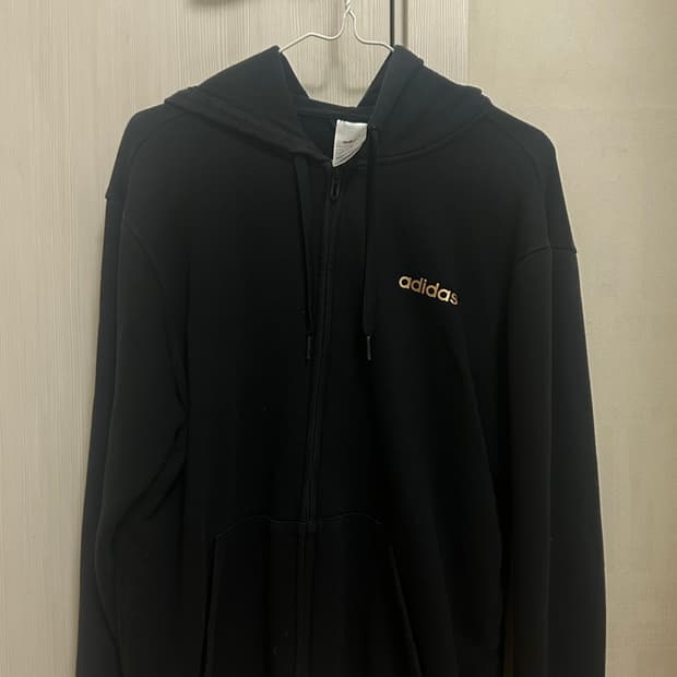 빈티지 아디다스 후드집업 L 블랙