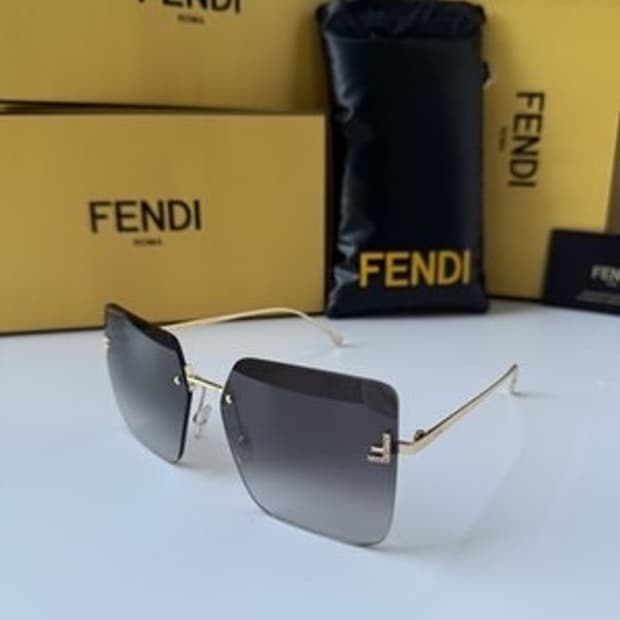 (미착용)펜디 스퀘어 프레임리스 선글라스 FE4082US