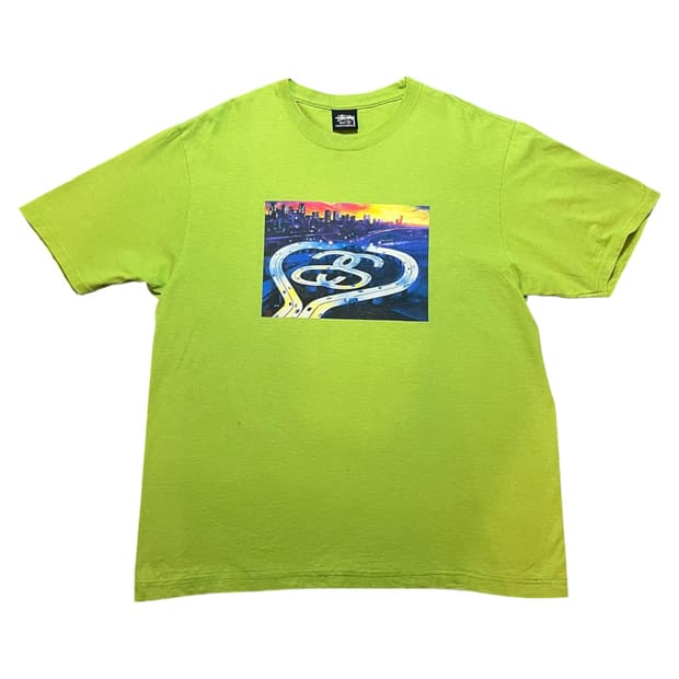 STUSSY 스투시 ss 하이웨이 반팔 티셔츠
