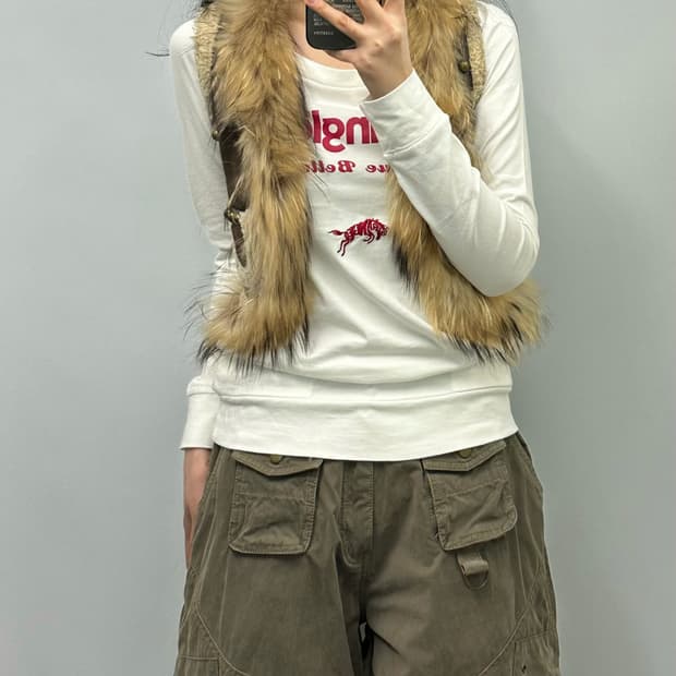 에고이스트 빈티지 가죽 퍼 자켓