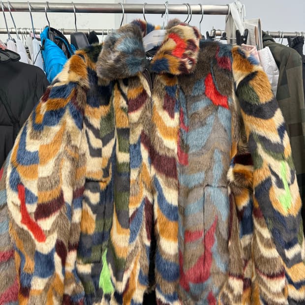 Supreme Faux Fur Bomber Jacket Multi