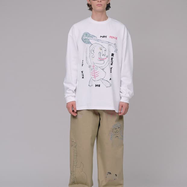 Stu hank 롱슬리브 화이트