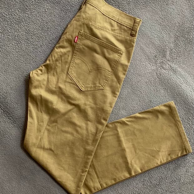 리바이스 브라운 코튼팬츠 34x32