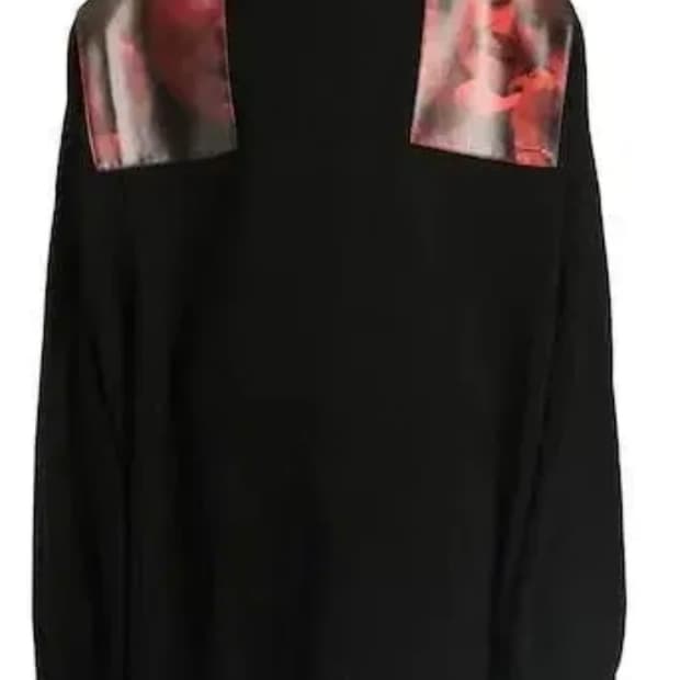 라프시몬스 19aw 숄더패치 니트 블랙