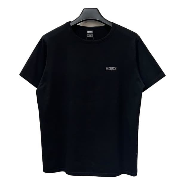 HDEX 에이치덱스 메인 스몰 로고 블랙 반팔티 XL