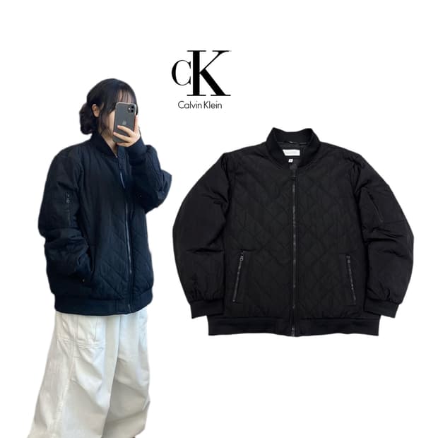캘빈클라인 퀼팅 빅사이즈 점퍼 자켓