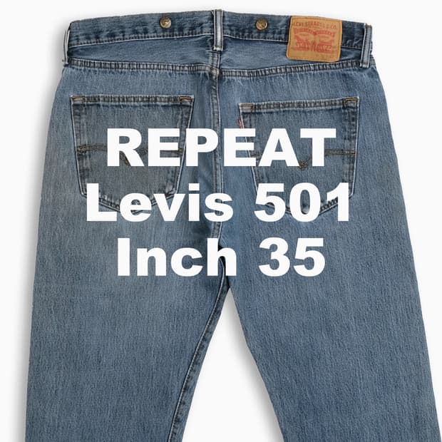 빈티지 리바이스 501 중청 35 인치 LV50136541