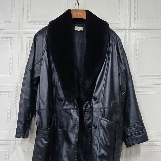 양털 무스탕 남성 가죽 코트