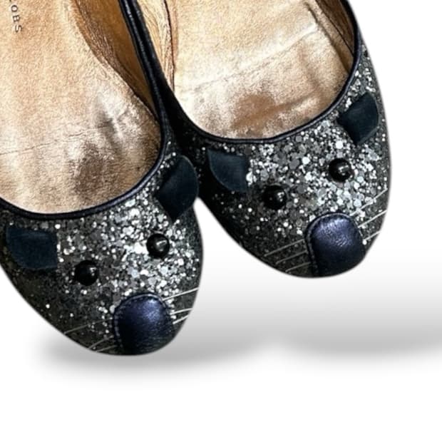 (rare) Marc by Marc Jacobs 글리터 마우스 플랫 슈즈