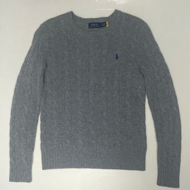 폴로 랄프로렌 우먼 니트 xs 그레이