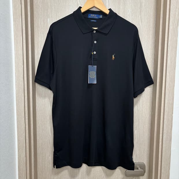 새상품)폴로 클래식핏 반팔카라티L(105)/블랙