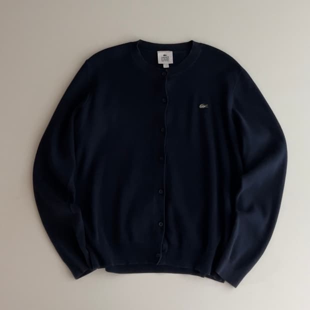 라코스테 코튼 가디건 S