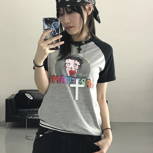 베티붑 프린팅 반팔