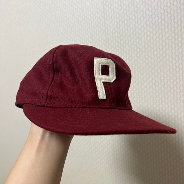 이벳필드 USA 버건디 울 볼캡