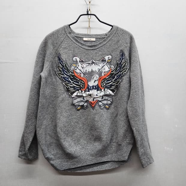 한섬 시스템 빈티지 자수 니트 M