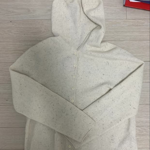 아이보리니트후드가디건