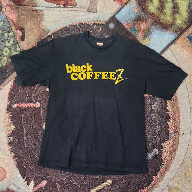 블랙 커피즈 빈티지 반팔 티셔츠 2XL