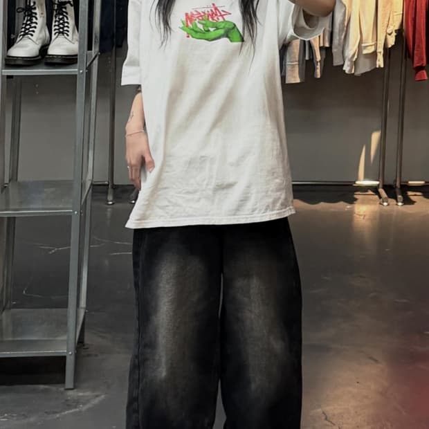 스투시 오즈 화이트  반팔 티셔츠 A3742