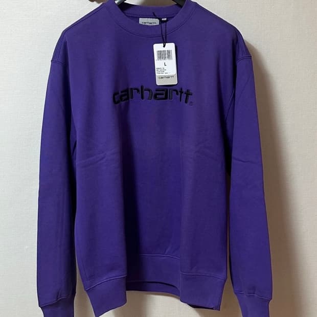 칼하트 맨투맨 L사이즈 퍼플