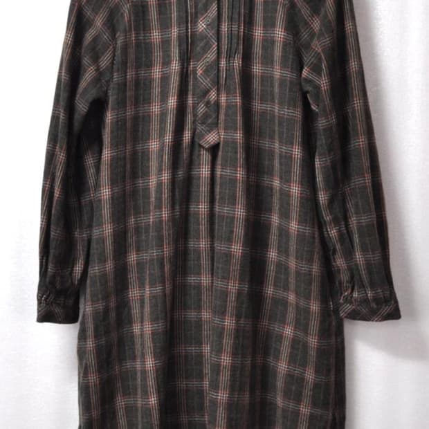 써스데이아일랜드/여성체크원피스(사이즈66)