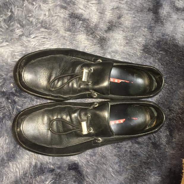 [UK10.5]프라다 스포츠 토글 슬립온 블랙