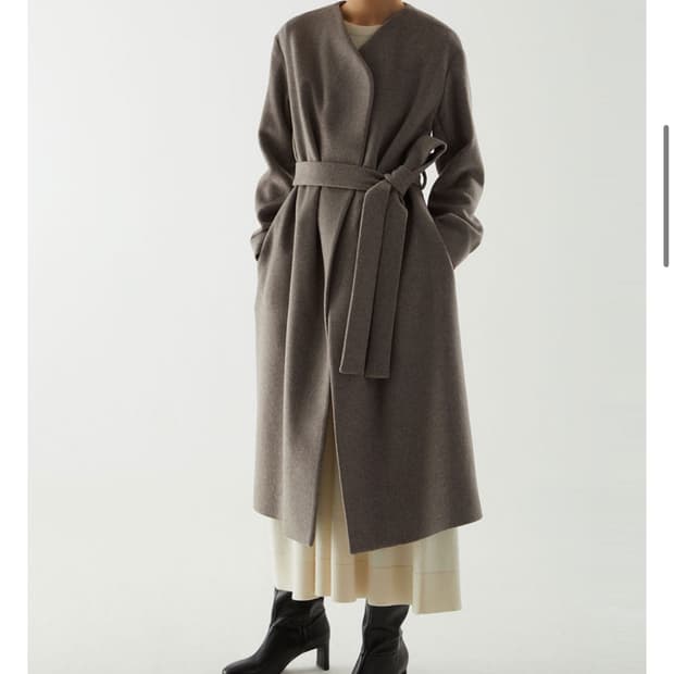 cos 코스 벨티드 울자켓 34사이즈