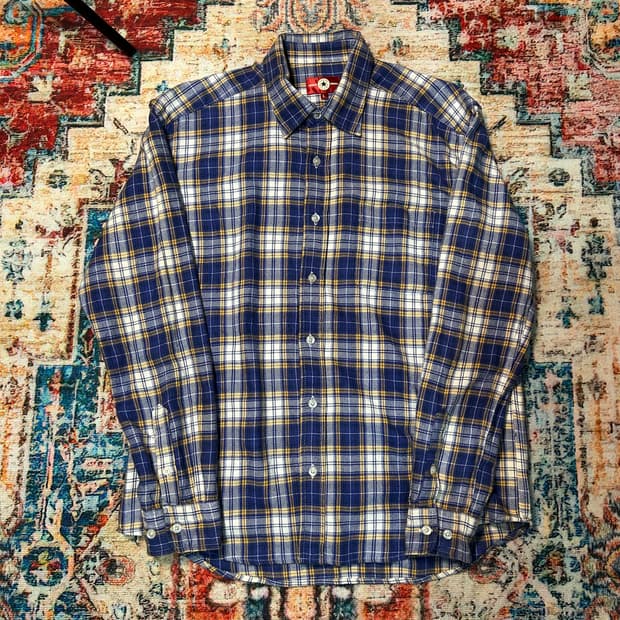 [L] 90s 컨버스 타탄체크 셔츠