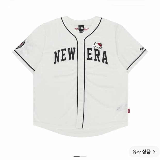 뉴에라 헬로키티 야구 저지 화이트