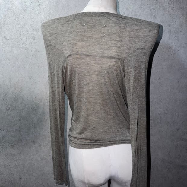 마르지엘라 드레이프 롱슬리브