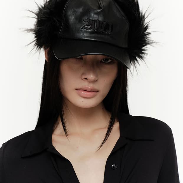 2000아카이브 퍼 이어플랩 캡