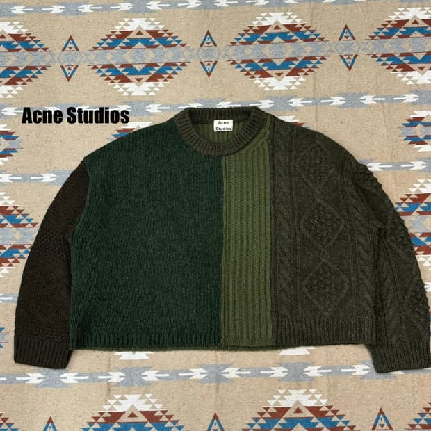 [XS] 아크네 스튜디오 패치워크 풀오버 니트 