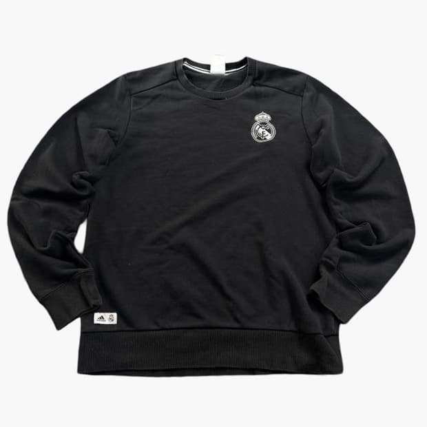 아디다스 X 레알마드리드 블랙 맨투맨