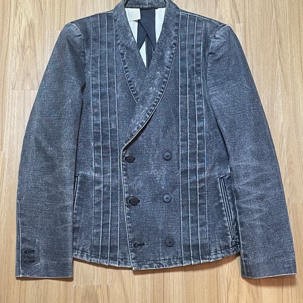 N.hoolywood 07S/S 데님 핀턱 블레이져