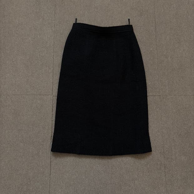 chanel 샤넬 빈티지 울 트위드 스커트 