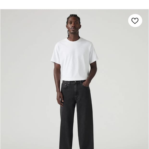 리바이스 프리미엄 578 흑청 배기 데님팬츠 W34L32