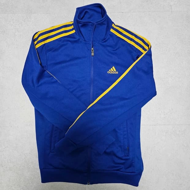 Adidas blue yellow track top m 95