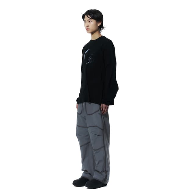 산산기어 WEBBING PATCHED PANTS [CHARCOAL]