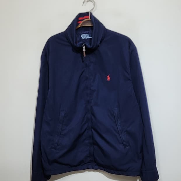 (L) 랄프로렌 폴로 점퍼 네이비 하이넥 자켓 캐주얼 