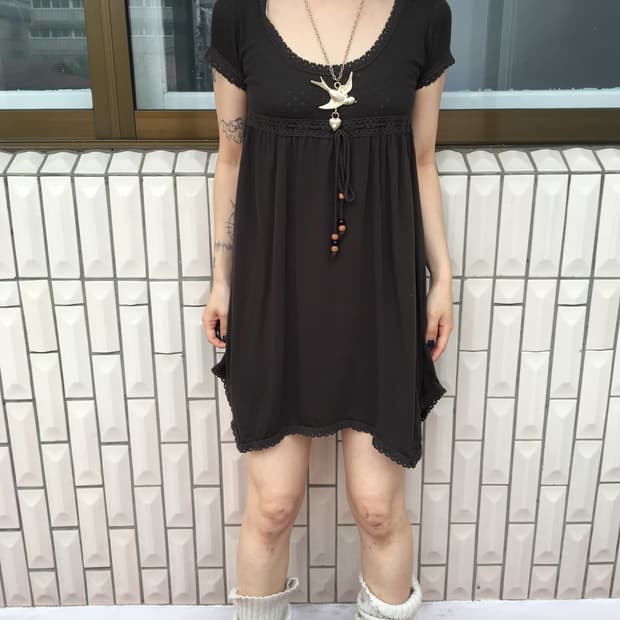Crochet point unbalanced onepiece