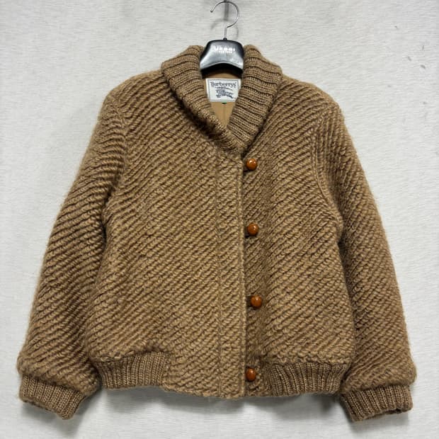 90s 버버리 케이블 헤비 울 가디건 44