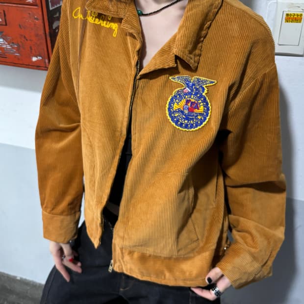 90s 아메리칸 빈티지 FFA 브라운 코듀로이 