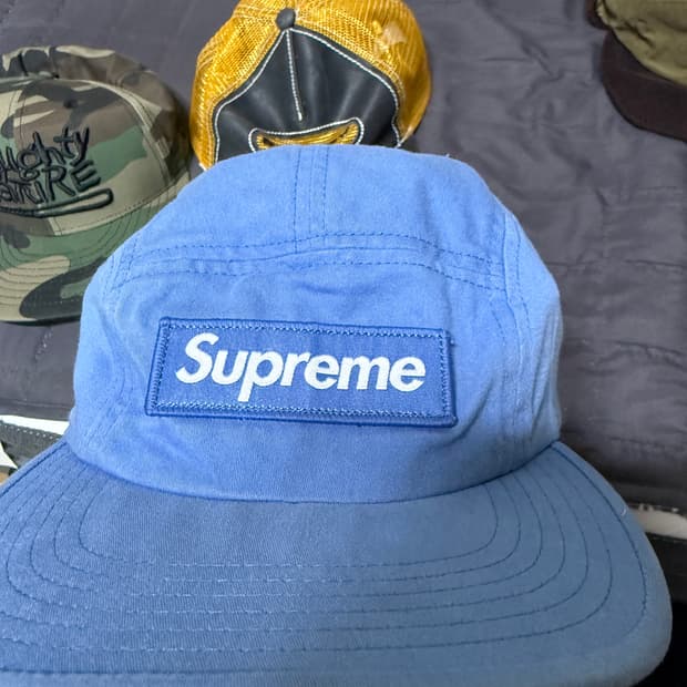 슈프림 밀리터리 캠프캡 블루 22ss