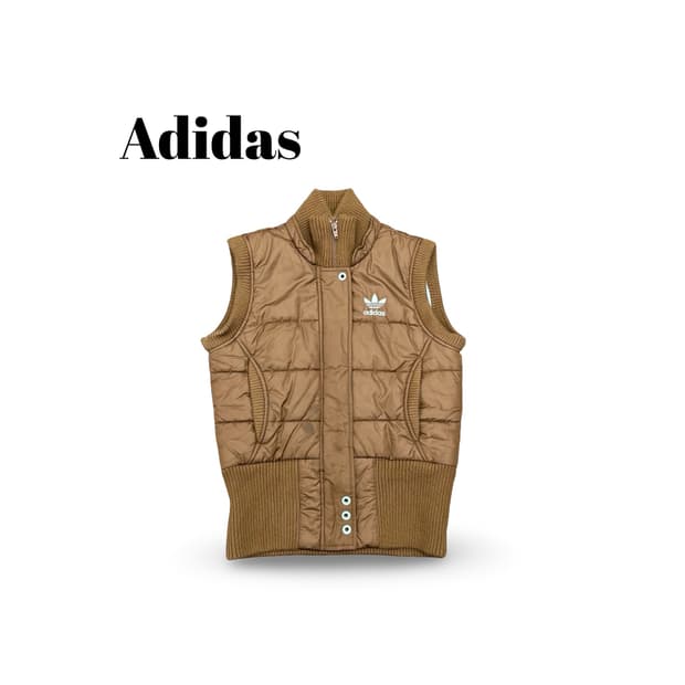 (85)아디다스 브라운 패딩 조끼
